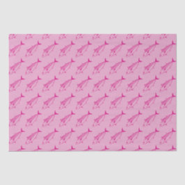 Leuke Bonito Vis in Hot Pink op Pastel Pink Tissuepapier