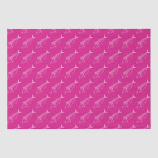 Leuke Bonito Vis in Pastel Roze op Hot Pink Tissuepapier
