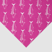 Leuke Bonito Vis in Wit op Hot Pink Tissuepapier (Detail)