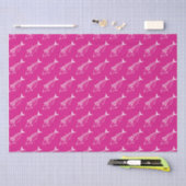 Leuke Bonito Vis in Wit op Hot Pink Tissuepapier (Craft)