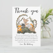 Leuke boodschap baby shower dank je kaarten (Staand voorkant)