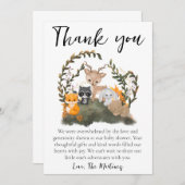 Leuke boodschap baby shower dank je kaarten (Voorkant / Achterkant)