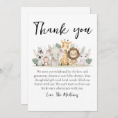 Leuke boodschap baby shower dank je kaarten (Voorkant / Achterkant)