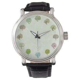 Leuke boom ontwerp tuinman horloge