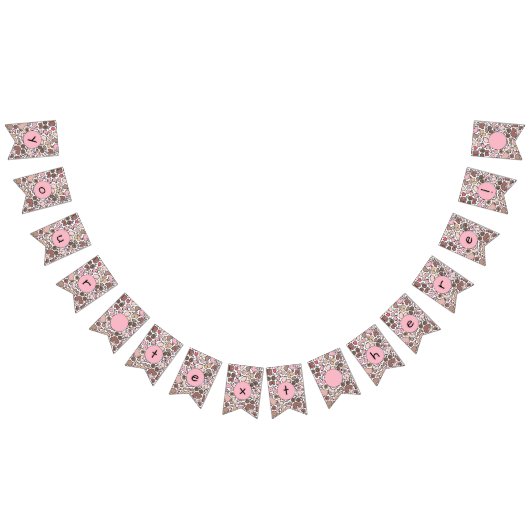 Leuke borst vrouw bunting vlaggen vlaggetjes (Alle)