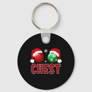 Leuke Borstnoten Kerst Shirt Bijpassend Paar Che Sleutelhanger