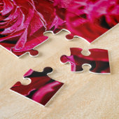 Leuke Bos Rode Rozen Uitdagend Legpuzzel (Zijkant)