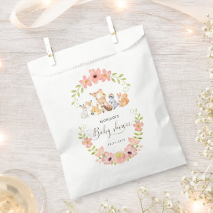 Leuke bosdieren bloemendieren Baby shower Bedankzakje