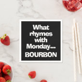 Leuke Bourbon Zwarte Cocktail Servet (Insitu)