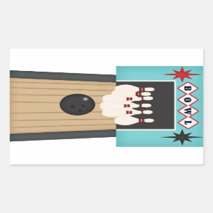 Leuke Bowling Lane sport sticker