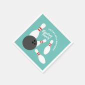 Leuke bowling Verjaardagsfeest thema papieren serv Servet (Hoek)