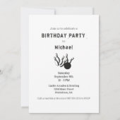 Leuke bowling verjaardagsfeestje personages kaart (Achterkant)