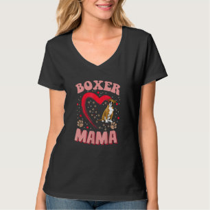 Leuke Boxer Mama Huisdier Kleding Hond Boxer Moede T-shirt