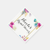 Leuke Bright Bold Waterverf Floral Elegant Chic Servet (Hoek)