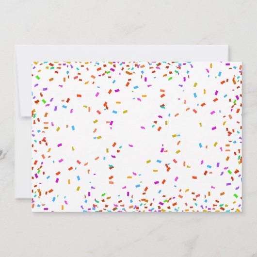 Leuke Bright Confetti Ballonnen Foto 4e Verjaardag Kaart (Achterkant)