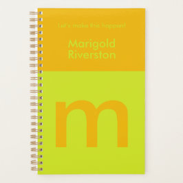 Leuke Bright Gepersonaliseerde Planner Custom Mono
