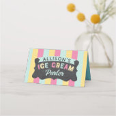 Leuke Bright Ice Cream Parlor Awning verjaardagsfe (Achterkant)