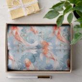 Leuke Bright Koi Fish Pond Decoupage Tissuepapier (Geschenk)