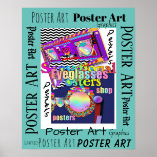 Leuke brillen Poster Kunst
