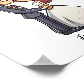 Leuke bruid en bruidegom bruiloft Poster (Hoek)