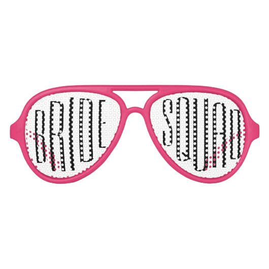 Leuke bruid Squad Bachelorette Bruiloft Feest Guns Aviator Zonnebril (Voorkant)