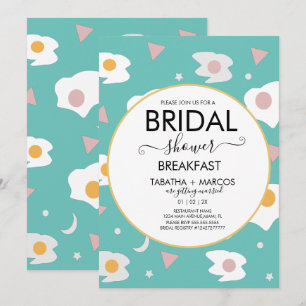 Leuke bruiloft brunch eieren uitnodiging