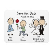 Leuke bruiloft Save the Date Magnets Magneet (Horizontaal)
