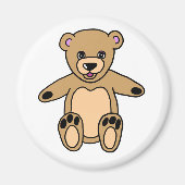 Leuke bruine teddybeer magneet (Voorkant)