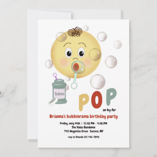 Leuke Bubble Feestje Kaart