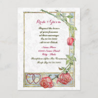 Leuke budget bruiloft uitnodiging,