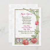 Leuke budget bruiloft uitnodiging, uitnodiging briefkaart (Voorkant / Achterkant)