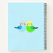 Leuke Budgie Paraket Lover Gift Aangepaste Naam Notitieboek (Achterkant)