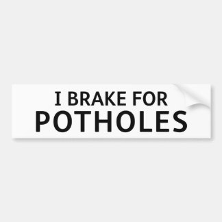 Leuke bumpersticker voor gat in de weg: ICH REM VO