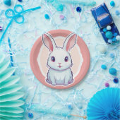 Leuke Bunny afbeelding wegwerp bord (Feest)