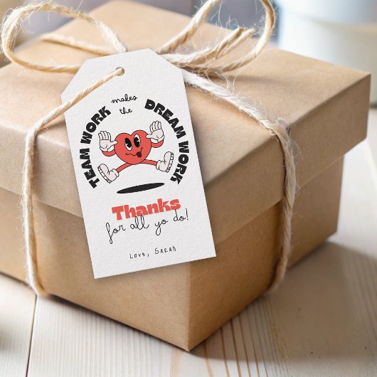 Leuke Business Team Medewerker Collega Dank u Cadeaulabel