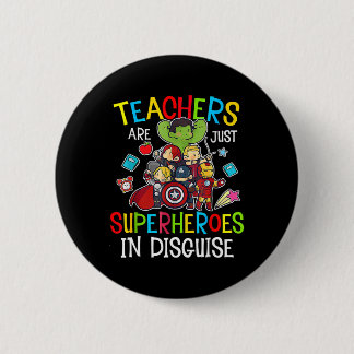 Leuke Byck naar school Leraren zijn superhelden ca Ronde Button 5,7 Cm