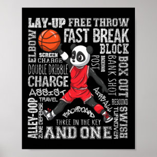 Leuke Bysketbyll Jongens Meisjes Schattige Panda C Poster