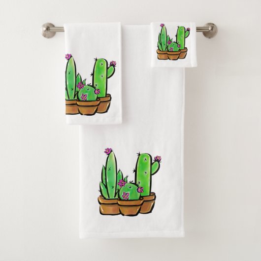 Leuke Cactus cactussen vetplanten Bad Handdoek (Insitu)
