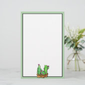 Leuke Cactus cactussen vetplanten Briefpapier (Staand voorkant)