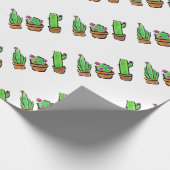 Leuke Cactus cactussen vetplanten Cadeaupapier (Hoek)