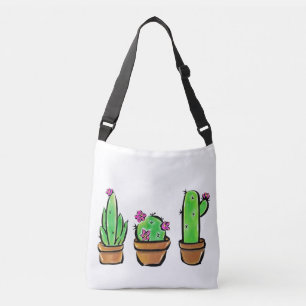 Leuke Cactus cactussen vetplanten Crossbody Tas