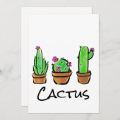 Leuke Cactus cactussen vetplanten Kaart (Voorkant / Achterkant)
