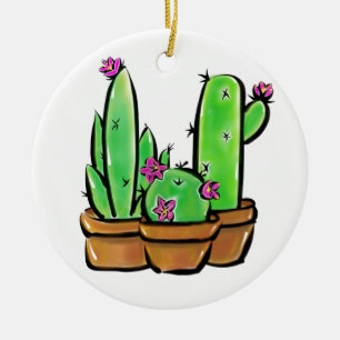 Leuke Cactus cactussen vetplanten Keramisch Ornament