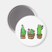Leuke Cactus cactussen vetplanten Magneet (Voorkant / Achterkant)