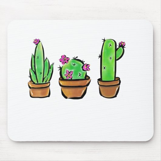 Leuke Cactus cactussen vetplanten Muismat (Voorkant)