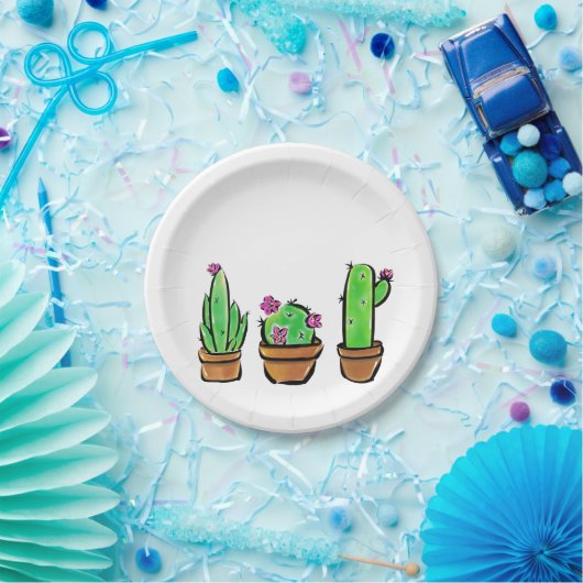 Leuke Cactus cactussen vetplanten Papieren Bordje (Feest)