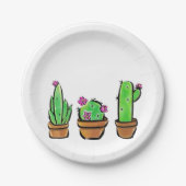 Leuke Cactus cactussen vetplanten Papieren Bordje (Voorkant)