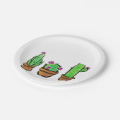 Leuke Cactus cactussen vetplanten Papieren Bordje (Gekanteld)