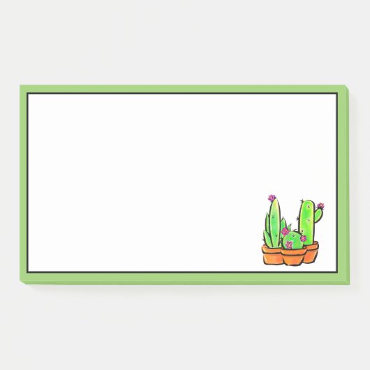 Leuke Cactus cactussen vetplanten Post-it® Notes (Voorkant)