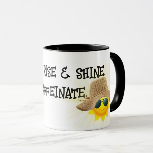 Leuke cafeïnehoudende offerte met zon mok (Voorkant rechts)